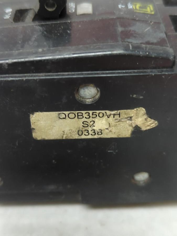 Used SQUARE D,QOB350VH,CIRCUIT BREAKER 50 AMP 3-POLE PRE-OWNED