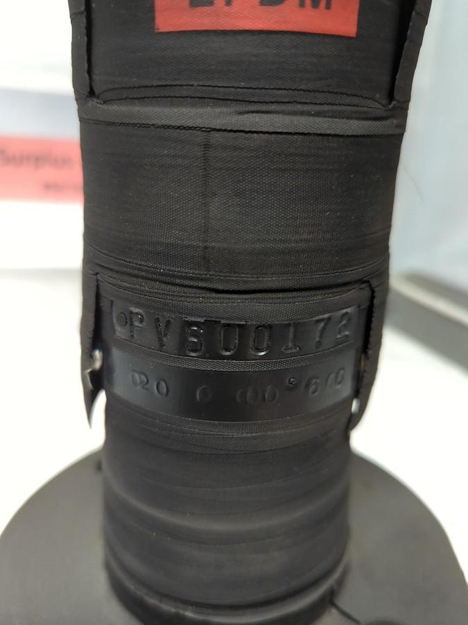 Used RED VALVE,S5 020-0-000-600PW,EPDM PINCH VALVE/SLEEVE PVS00172 PRE-OWNED