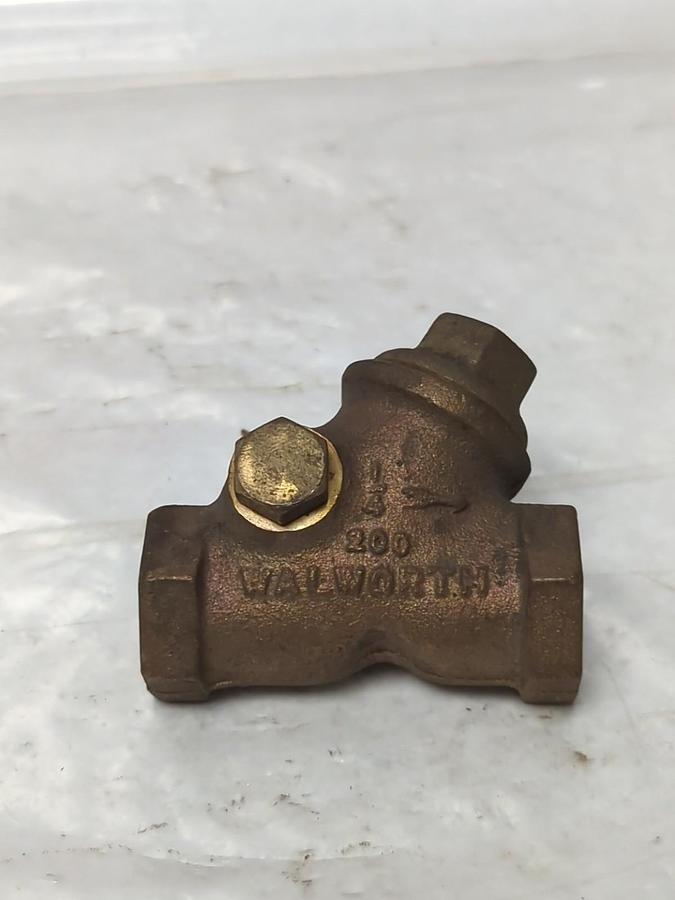 WALWORTH,1/4-200,BRONZE SWING CHECK VALVE 1/4 INCH NOS