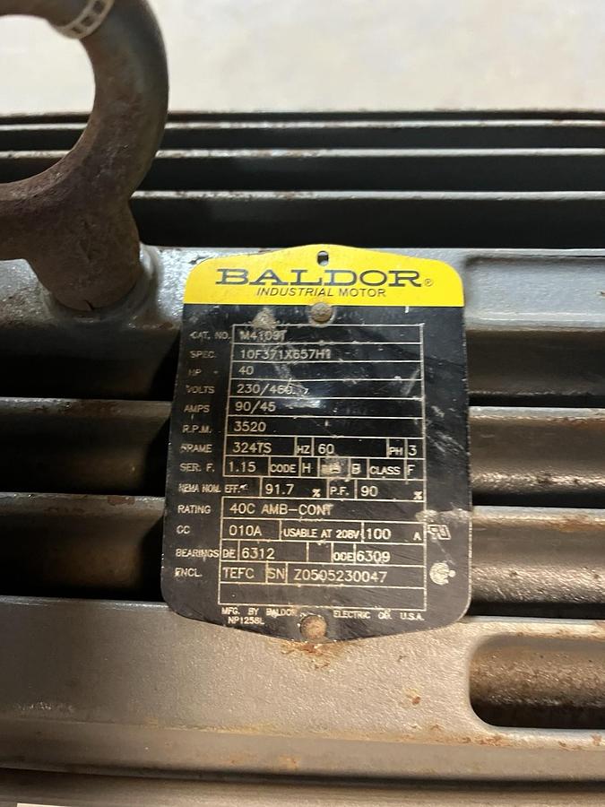 SONIC,350,CENTRIFUGAL AIR BLOWER 6"X8" 40HP 3520RPM 3PH