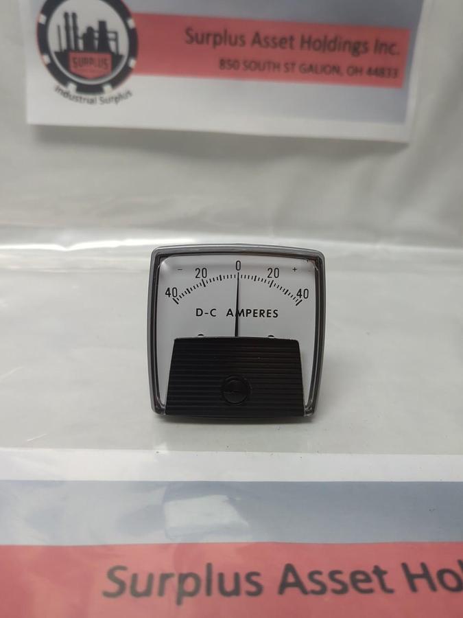 GE,40-0-40,PANEL METER 40-0-40 D-C AMPERES MISSING BOX NOS