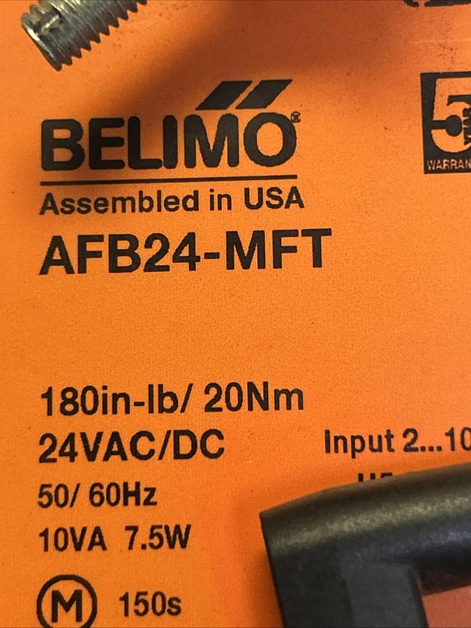 Used BELIMO,AFB24-MFT,DAMPER ACTUATOR 180IN-LB