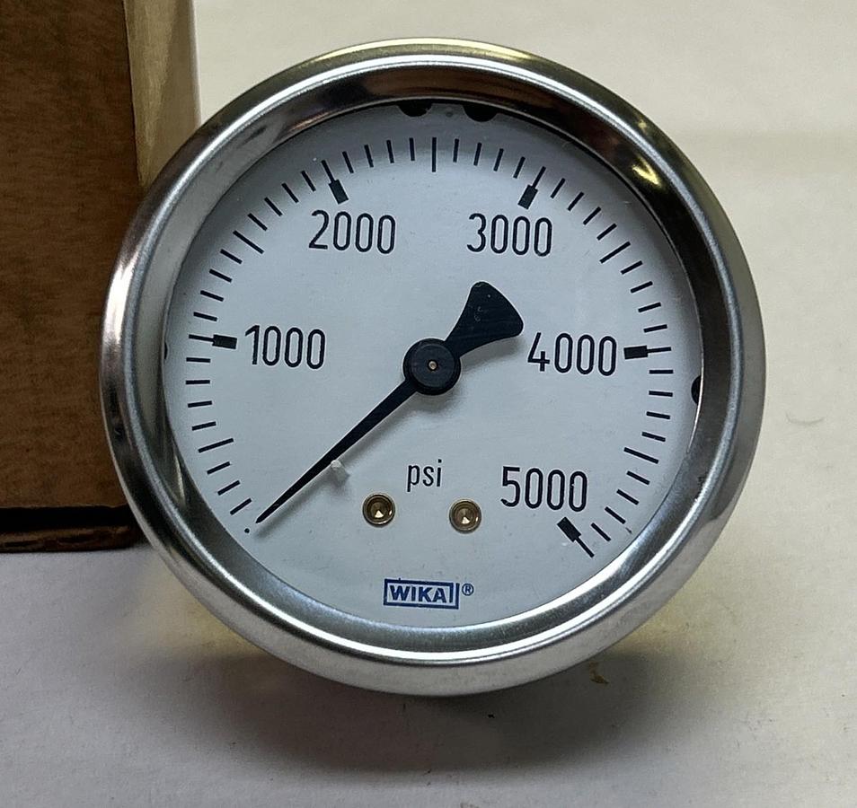 WIKA,21253,PRESSURE GAUGE 2.5INCH 5000PSI 1/4INCH NPT NOS