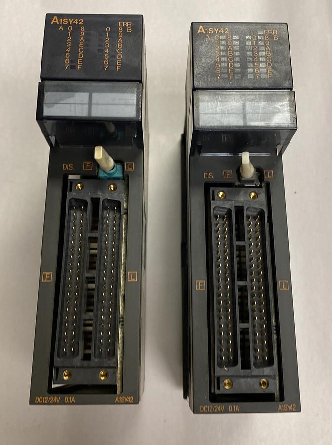Used Mitsubishi,A1SY42,Output Unit Lot Of 2