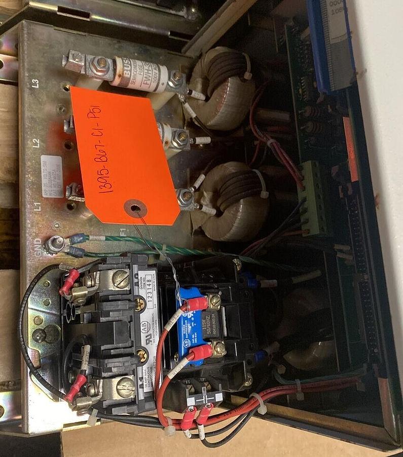 Used ALLEN BRADLEY,1395-B67-C1-P51,DC DRIVE 460V INPUT 500VDC OUTPUT 10HP