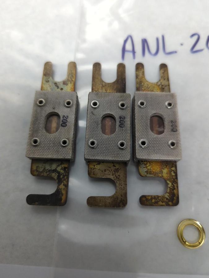 Used BUSS,ANL-200,CIRCUIT LIMITER 200 AMP LOT OF 6 PRE-OWNED