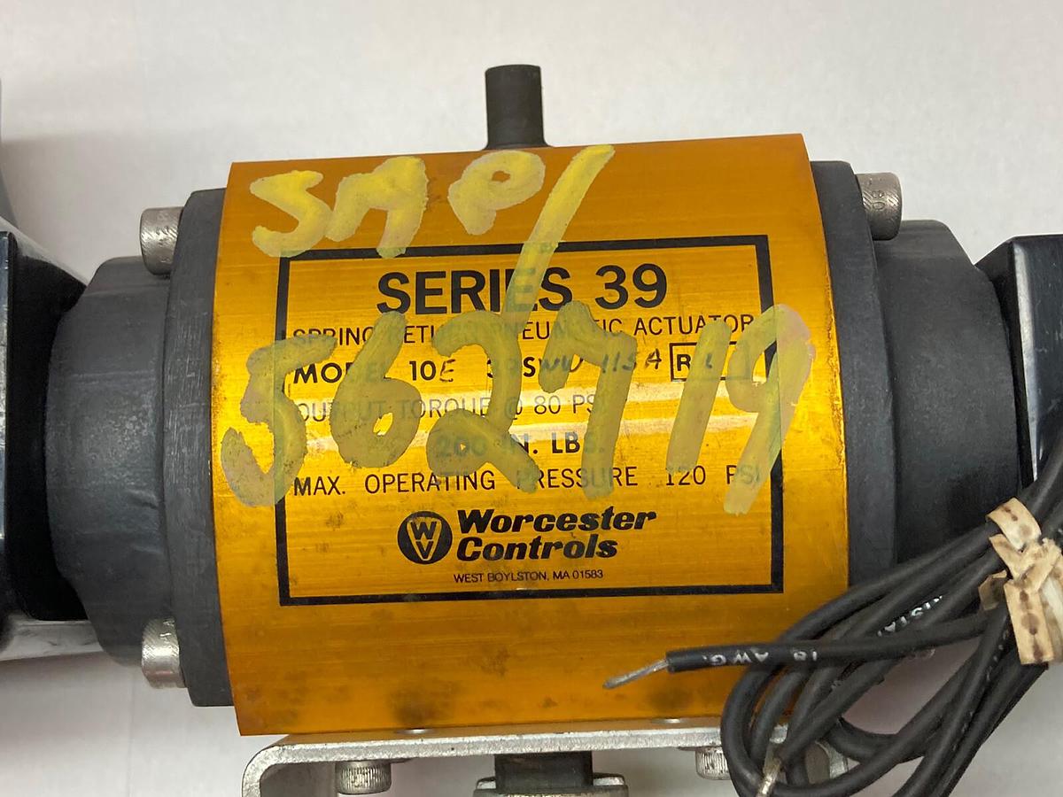 Used Flowserve,10E39SWW115A-R2,Series 39 Pneumatic Actuator Valve