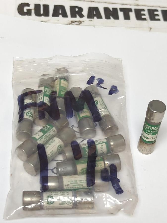 COOPER BUSSMANN,FNM 1-1/4,FUSETRON FUSES LOT OF 12 NOS