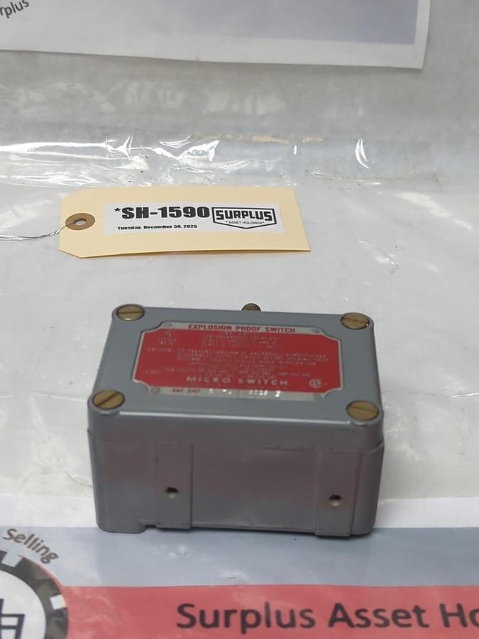 Used MICRO SWITCH,EX-Q,EXPLOSION PROOF SWITCH PRE-OWNED