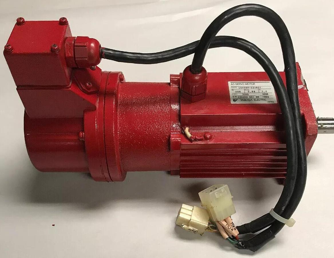 Used Yaskawa Electric,USASEM-03-YR21,with Encoder UTMAH-B15AS19B