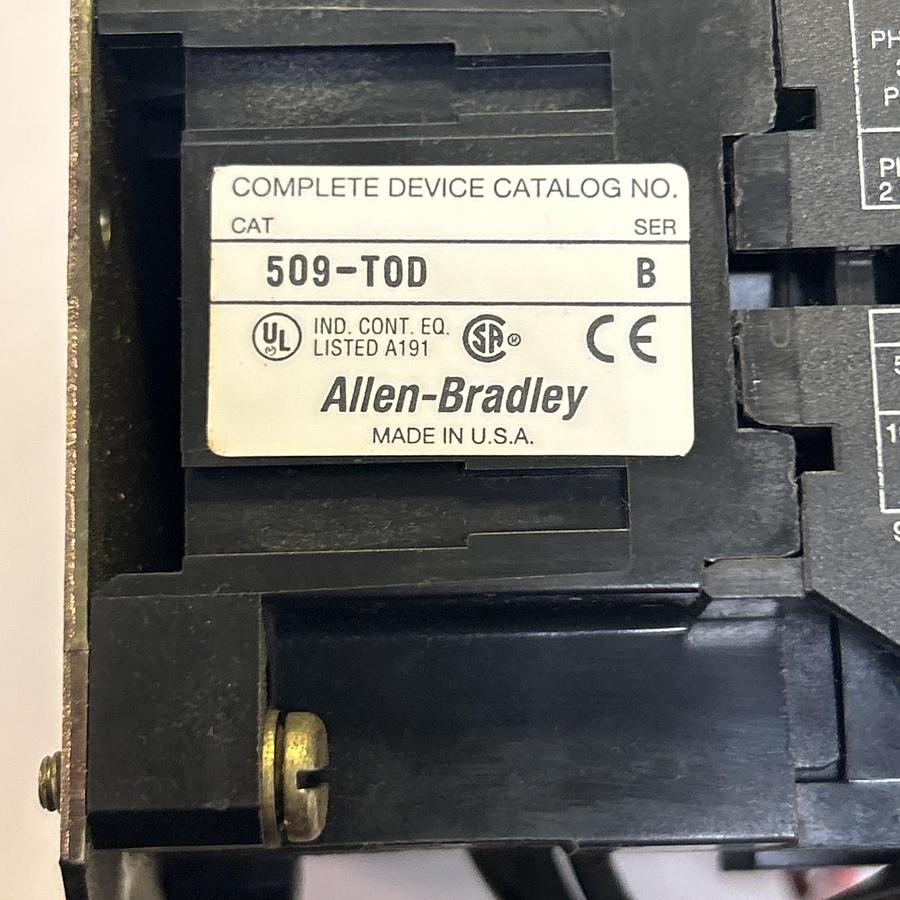 Used ALLEN BRADLEY,509-T0D,MOTOR STARTER