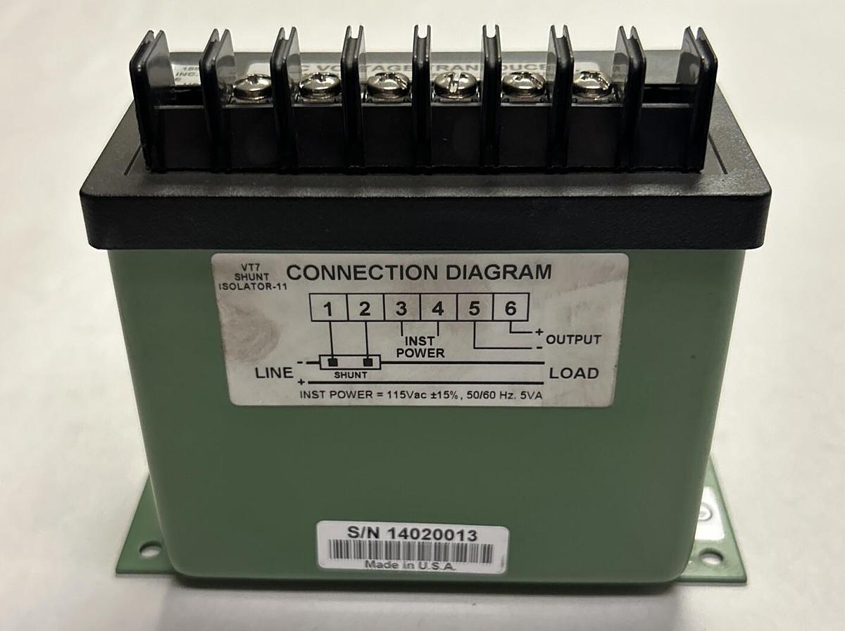 OHIO SEMITRONICS,VT7-017D-11,DC VOLTAGE TRANSDUCER NOS