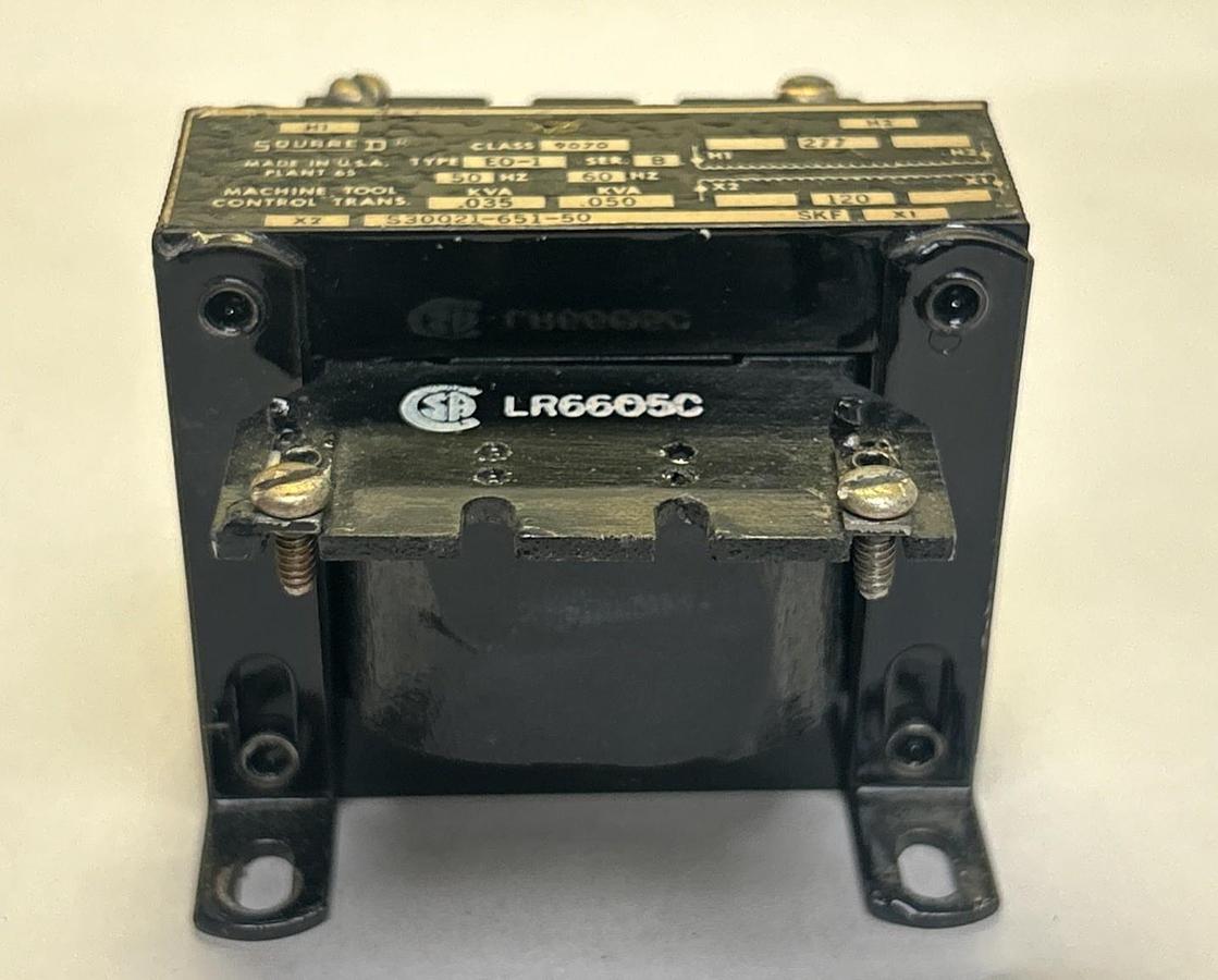 Used SQUARE D,9070E0-1,TRANSFORMER .035/.050KVA