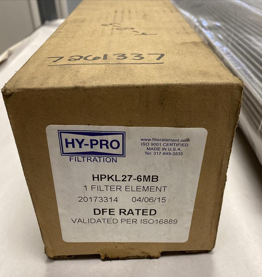 Hy-Pro,HPKL27-6MB,Filter 27 3/4 INCH NOS
