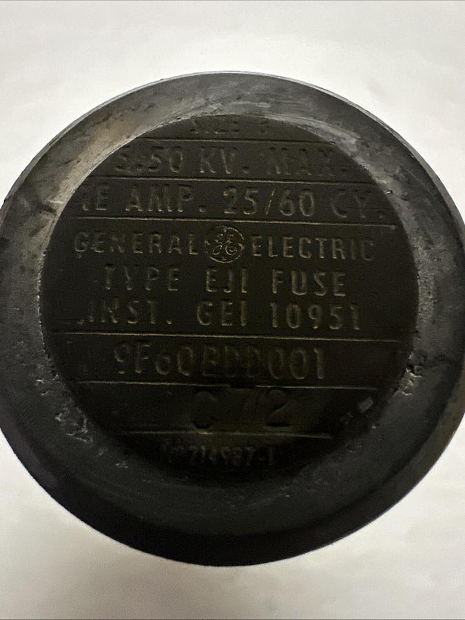 GE,9F60BDD001,Type EJ1 Fuse