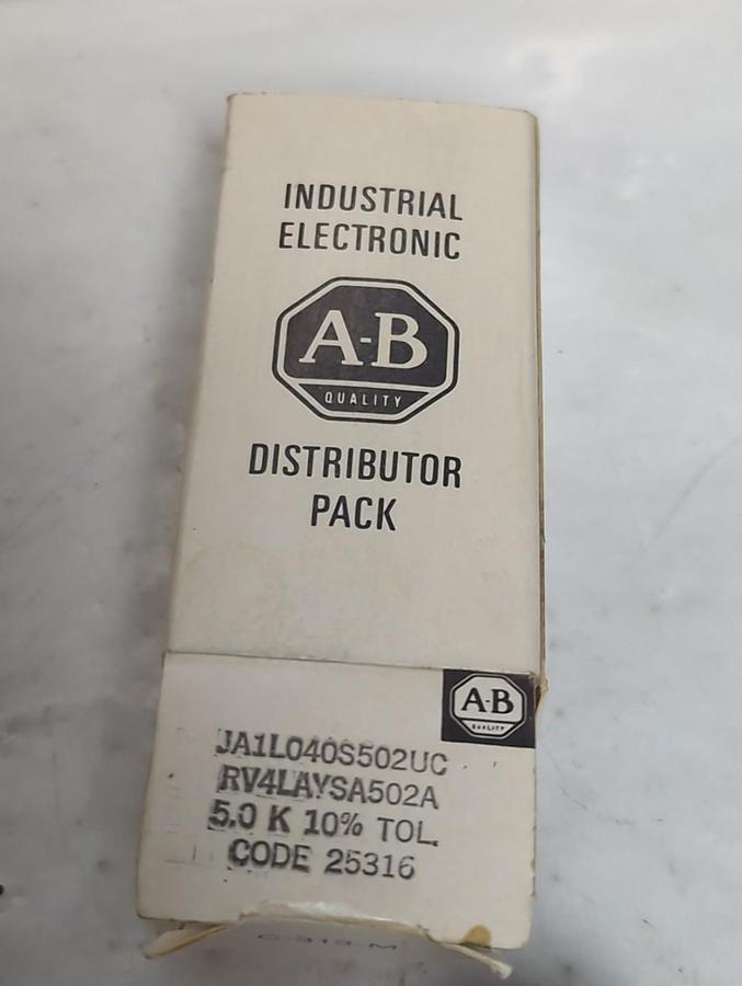 ALLEN BRADLEY,JA1L040S502UC,POTENTIOMETER DISTRTRIBUTOR PACK LOT OF 2 NOS