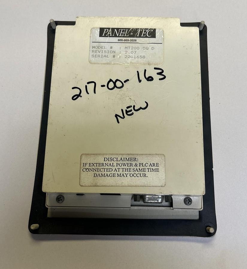 Used PANEL TEC,MT200,OPERATOR INTERFACE W/ KEYPAD