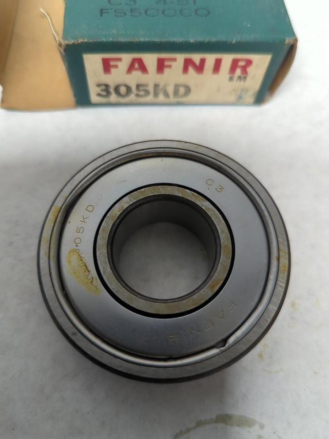 FAFNIR,305KD,DEEP GROOVE BALL BEARING SINGLE METAL SHIELD NOS