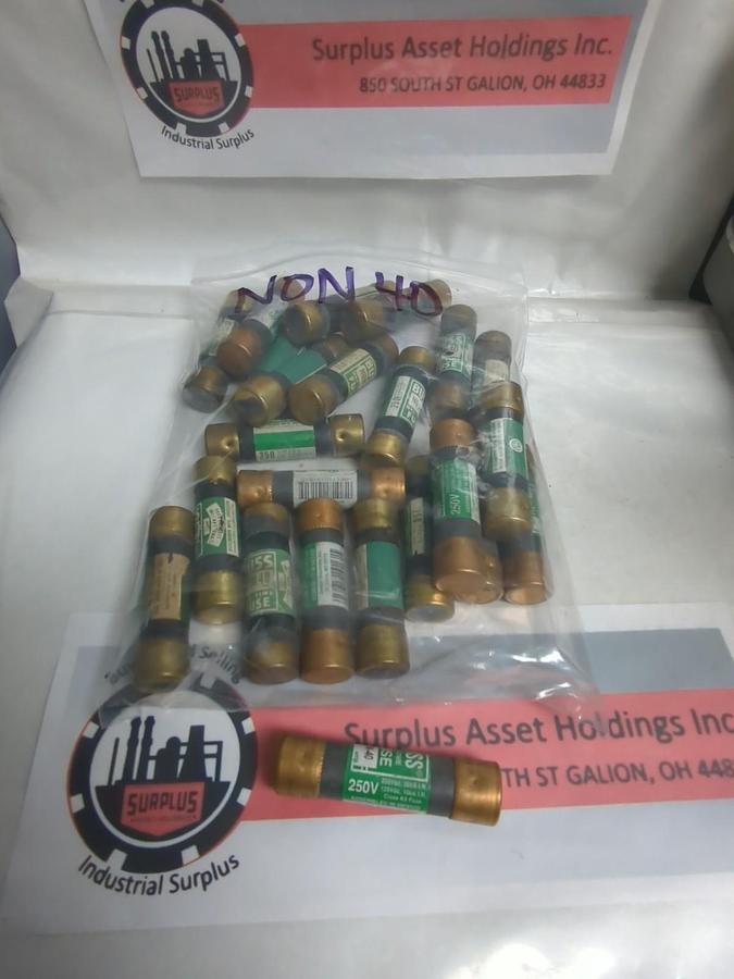 Used COOPER BUSSMANN,NON40,ONE TIME FUSE 40 AMP LOT OF 23 PRE-OWNED