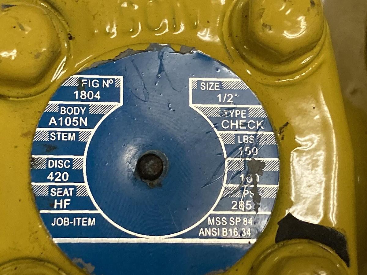 Used Bonney Forge,A105N,1/2-150 Body A105N Check Valve Assembly