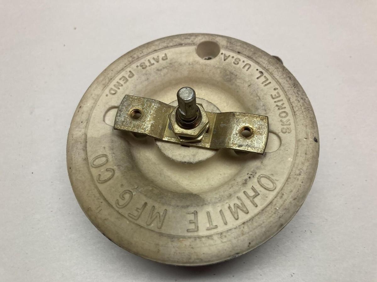 Used Ohmite,0538,Rheostat 0.87A Series 7908