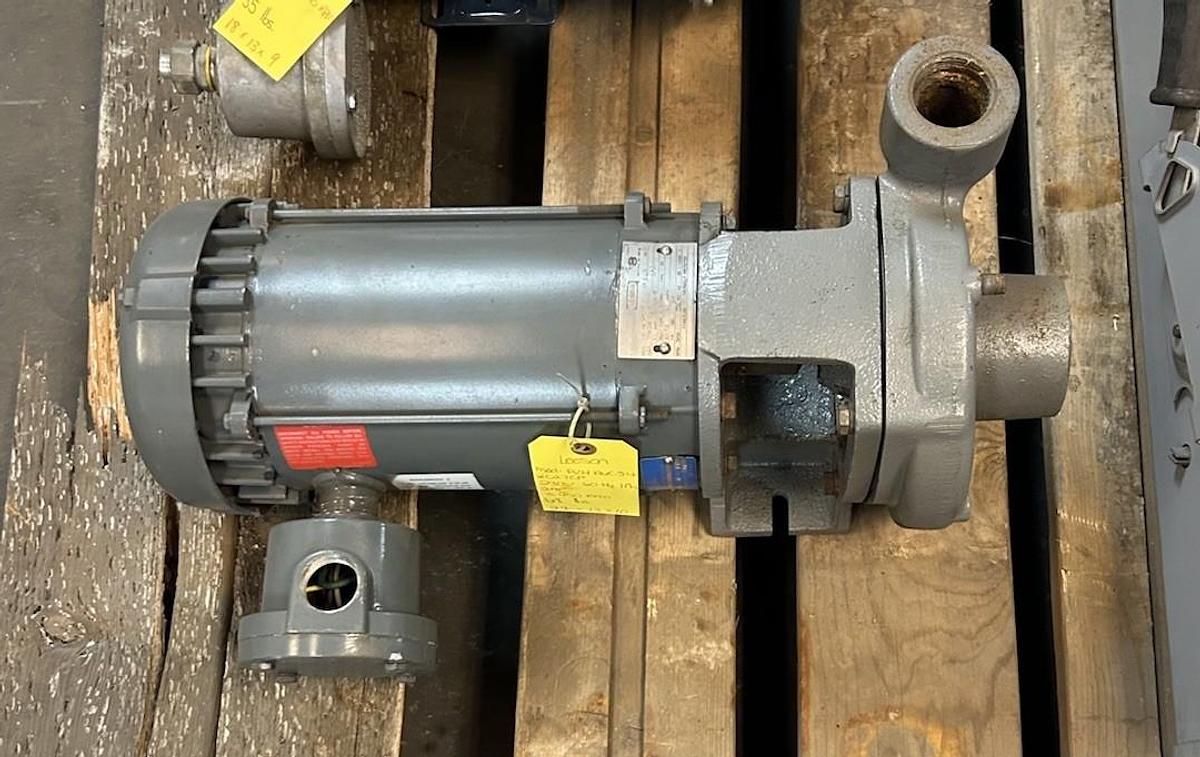 Used LEESON,FVH6C34XC27CP,CENTRIFUGAL PUMP 2HP 11/208-230V 3450RPM 1PH