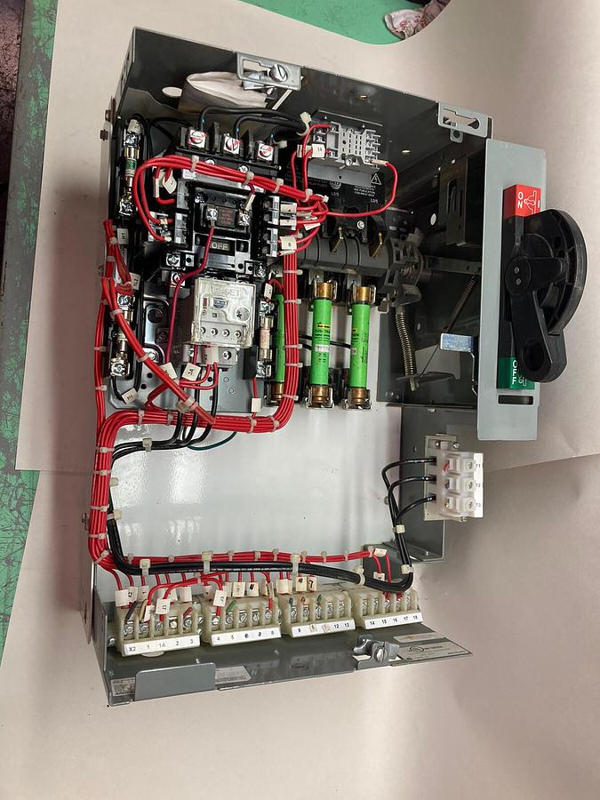 Used Allen-Bradley,2100 2112B,Size 1 Fused MCC 20 Inch Starter Feeder Bucket