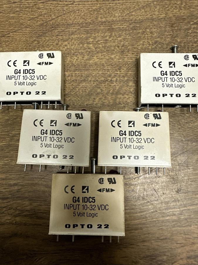 Used OPTO-22,G4-IDC5,5 Volt Input Module LOT of 5