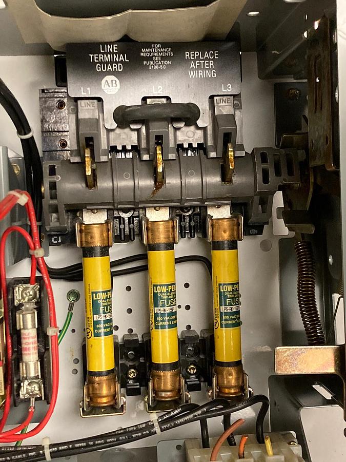 Used Allen-Bradley,2100 2112B,Size 1  Fused MCC 12 INCH Starter Feeder Bucket