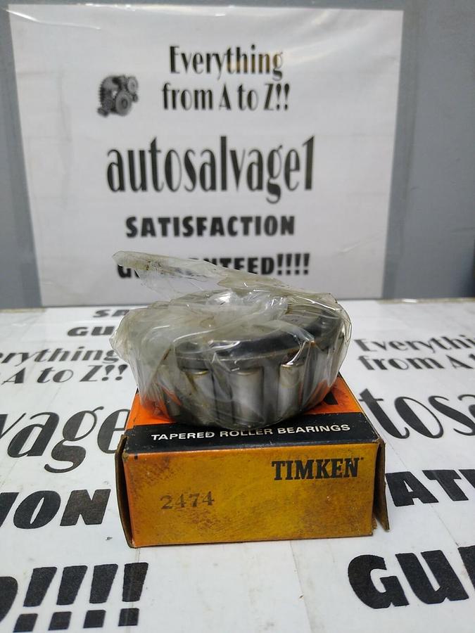 Used Timken,2474,Roller Bearing Cone NOS
