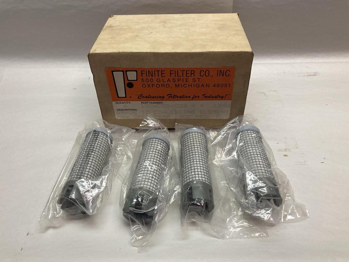 Finite Filter Co,10CW08-033,Grade 10 Coalescing Elements BOX OF 4