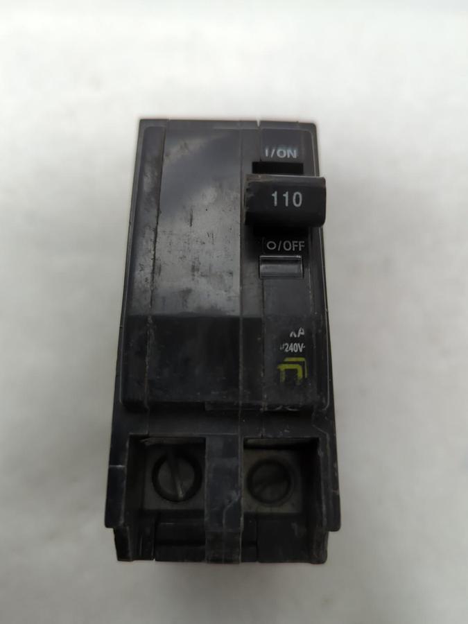 Used SQUARE D,QO2110,CIRCUIT BREAKER 110 AMP 2-POLE PRE-OWNED