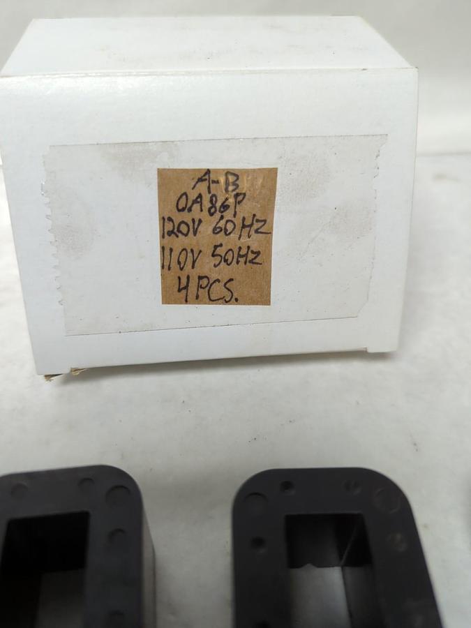 Used ALLEN-BRADLEY,0A86P,COIL 120V 60HZ 110V 50HZ LOT OF 4 PRE-OWNED