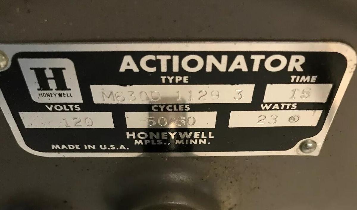Honeywell,M630D-1129-3,Actionator Actuator Motor 115V 23watt