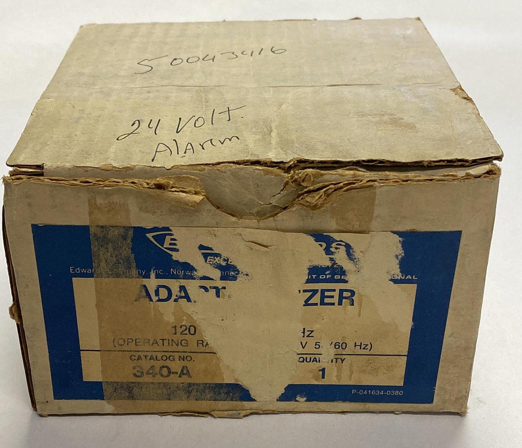 Used EDWARDS,340A,ADAPTABUZZER BUZZER NEW