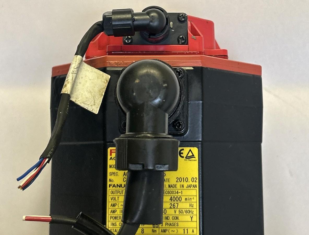 Used FANUC,A06B-0235-B605,AC SERVO MOTOR 4000RPM