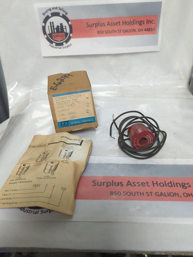 GENERAL CONTROLS,CS4AF02A24,COIL 120/110V 60/50HZ NOS