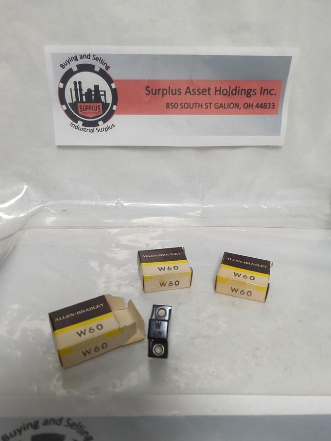 ALLEN BRADLEY,W60,THERMAL OVERLOAD HEATER ELEMENT LOT OF 3 NOS