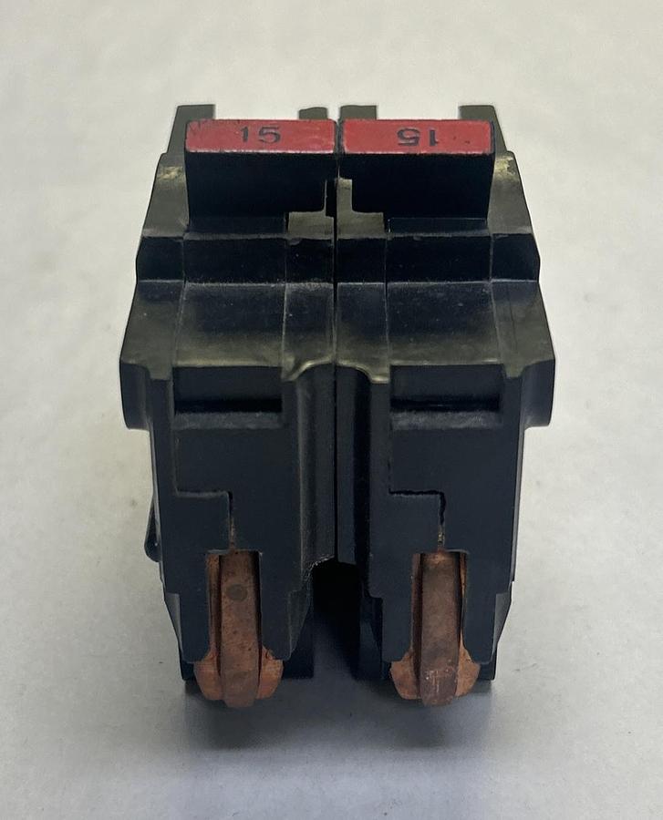 Used FEDERAL PACIFIC,NA215NI,CIRCUIT BREAKER 15A 120/240V 2P