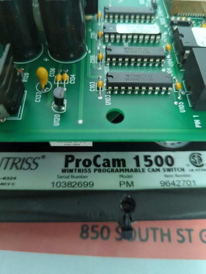 Used HONEYWELL,9642701,PROCAM 1500 WINTRISS PROGRAMMABLE CAM SWITCH PRE-OWNED