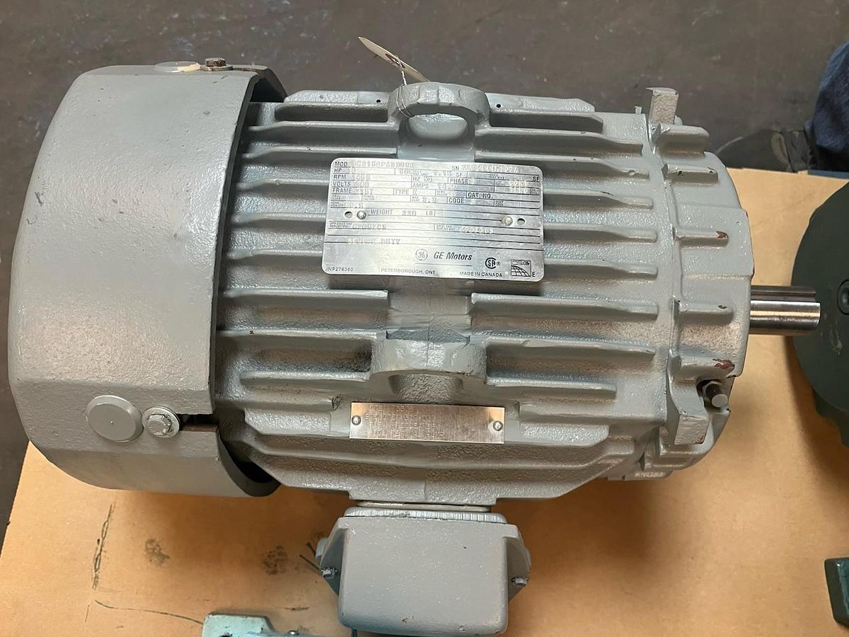 Used GE GENERAL ELECTRIC,5K215QPA3303A,SEVERE DUTY MOTOR 10HP 380V 1455RPM 215T