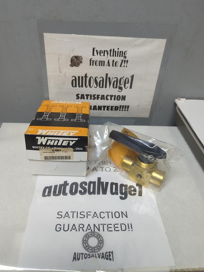 WHITEY,B-45VF8,BRASS BALL VALVE NEW