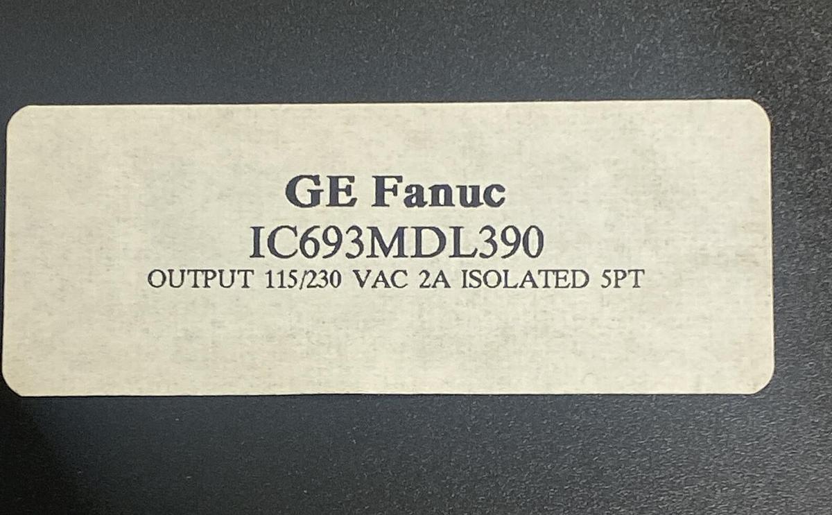 Used GE FANUC,IC693MDL390E,OUTPUT 120/240 VAC 2A ISOLATED 5PT