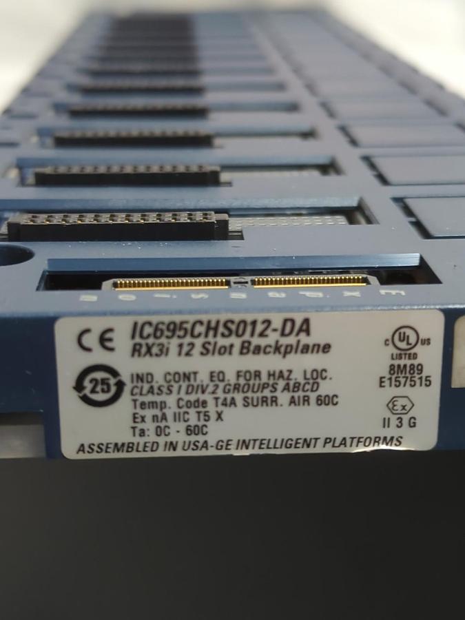 Used GE FANUC,IC695CHS012-DA,RX3i 12-SLOT BACKPLANE PRE-OWNED