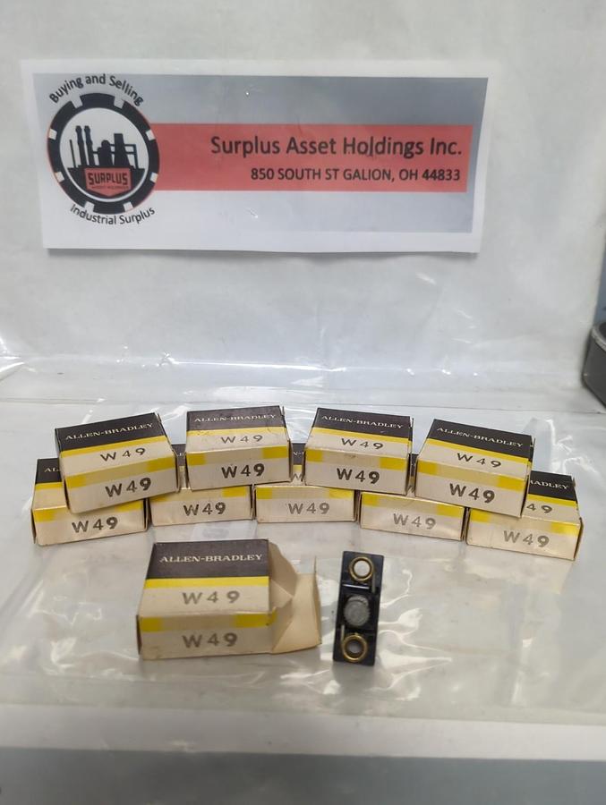 ALLEN BRADLEY,W49,THERMAL OVERLOAD HEATER ELEMENT LOT OF 10 NOS