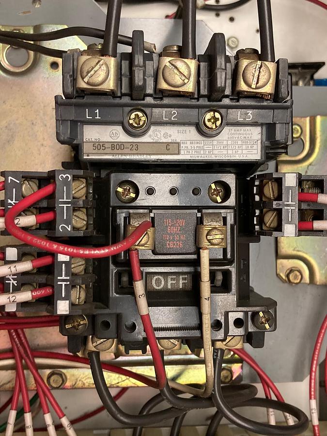 Used Allen-Bradley,2106B,Size 1 Fused MCC 20 Inch Starter Feeder Bucket