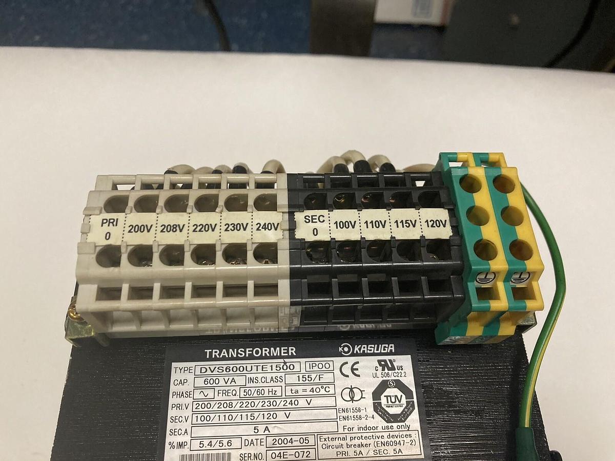 Kasuga,DVS600UTE1500,Transformer 600VA 155/F