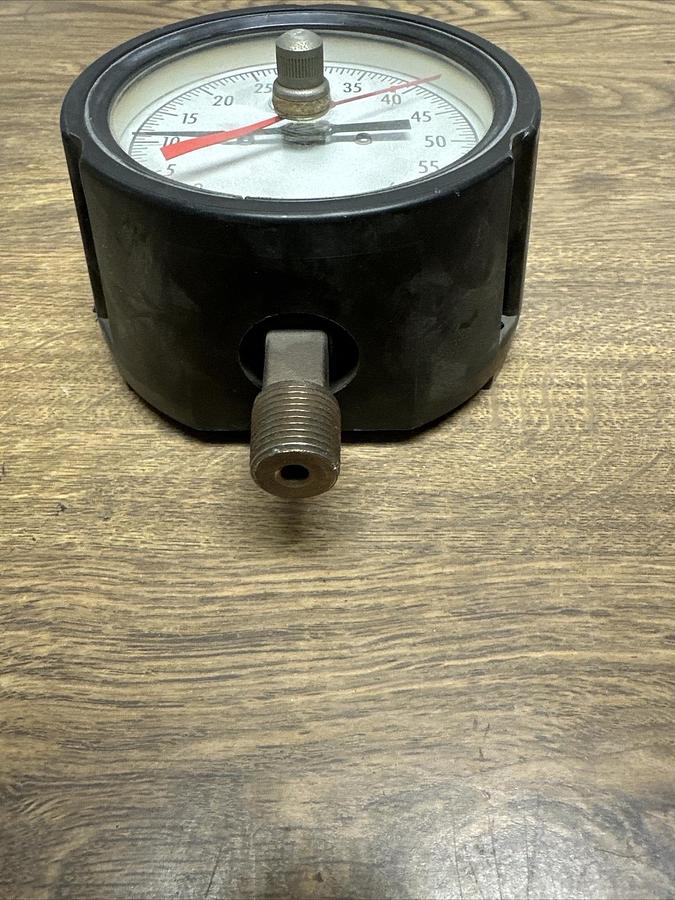 Used Robertshaw Acragage,0-60PSI,Shockstop Pressure Gauge
