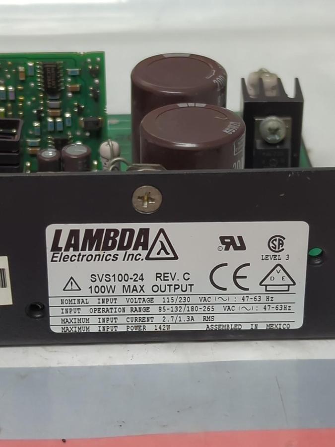 Used LAMBDA,SVS100-24,POWER SUPPLY UNIT 100W MAX OUTPUT REV-C PRE-OWNED