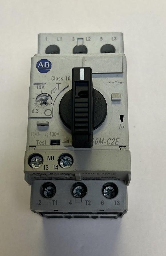 Used ALLEN BRADLEY,140M-C2E-C10,MOTOR PROTECTION CIRCUIT BREAKER